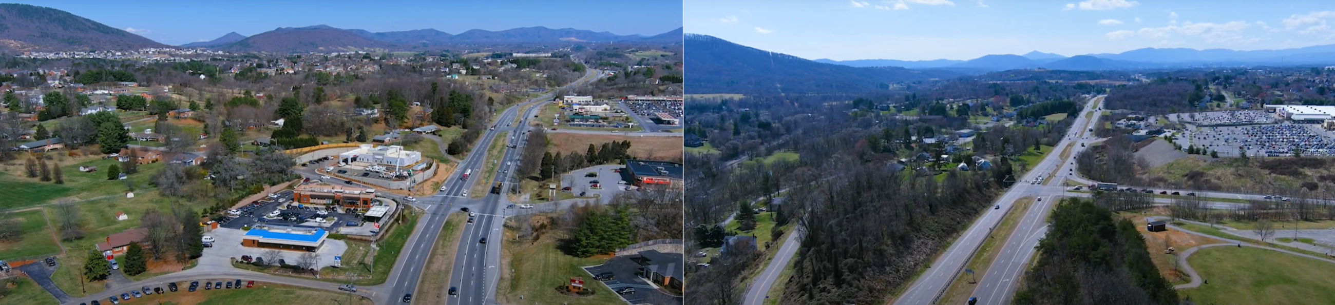 Aerial photos of the 460 study area