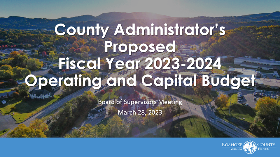 FY 2024 Operating Budget Briefing Cover