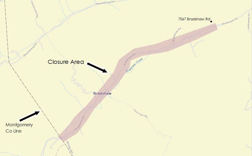 Brandshaw Road Closed 9-27-24